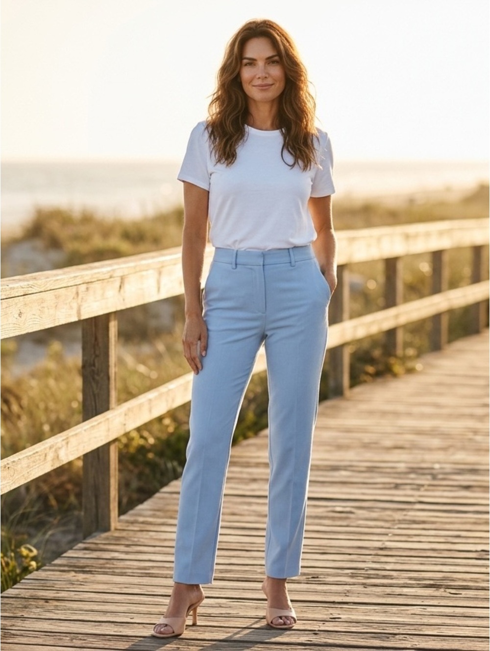 0 Billie The Label Sky Hillary High Rise Trouser